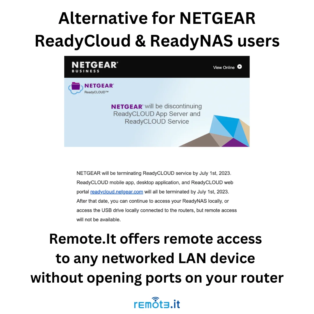 NETGEARユーザーにとっては、ReadyCloudに代わるものです。