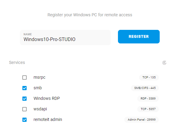 ポートを開けずにRDPを有効にするセキュリティリスクを取り除く。RDPで接続。